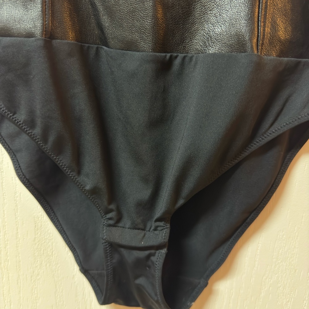 INC brand faux leather bodysuit - Price is Firm - Picture 3 of 5
